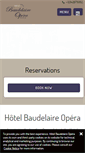 Mobile Screenshot of hotel-baudelaire.com